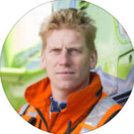 Red Team Drones expert Harvey Pynn wearing a Great Western Air Ambulance flight suit.